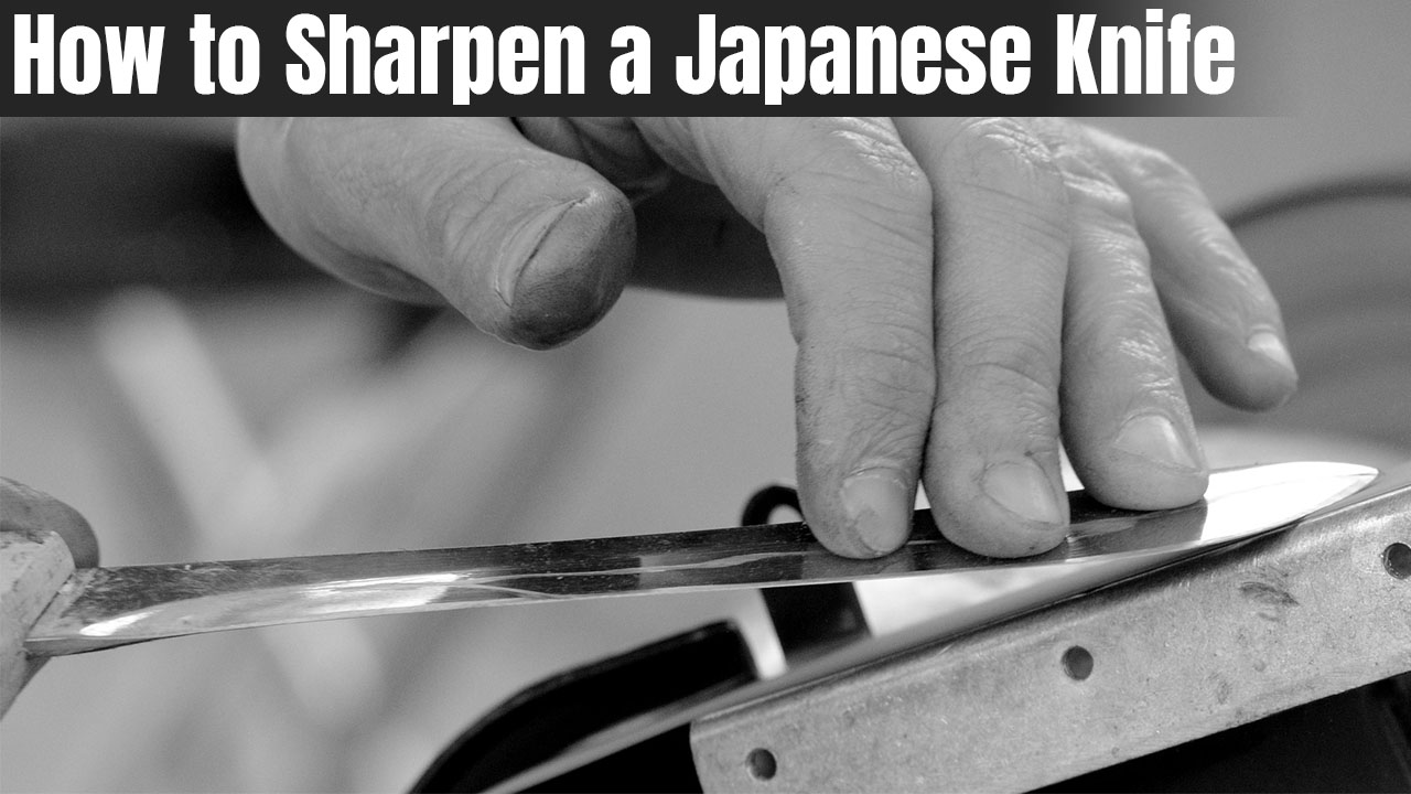 how to sharpen a japanese knife