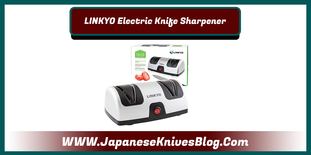 LINKYO electric knives sharpener with an iron plastic body and excellent sharpening system