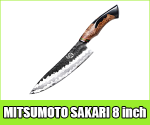 MITSUMOTO SAKARI 8 inch Hand-Forged Japanese Gyuto Chef Knife