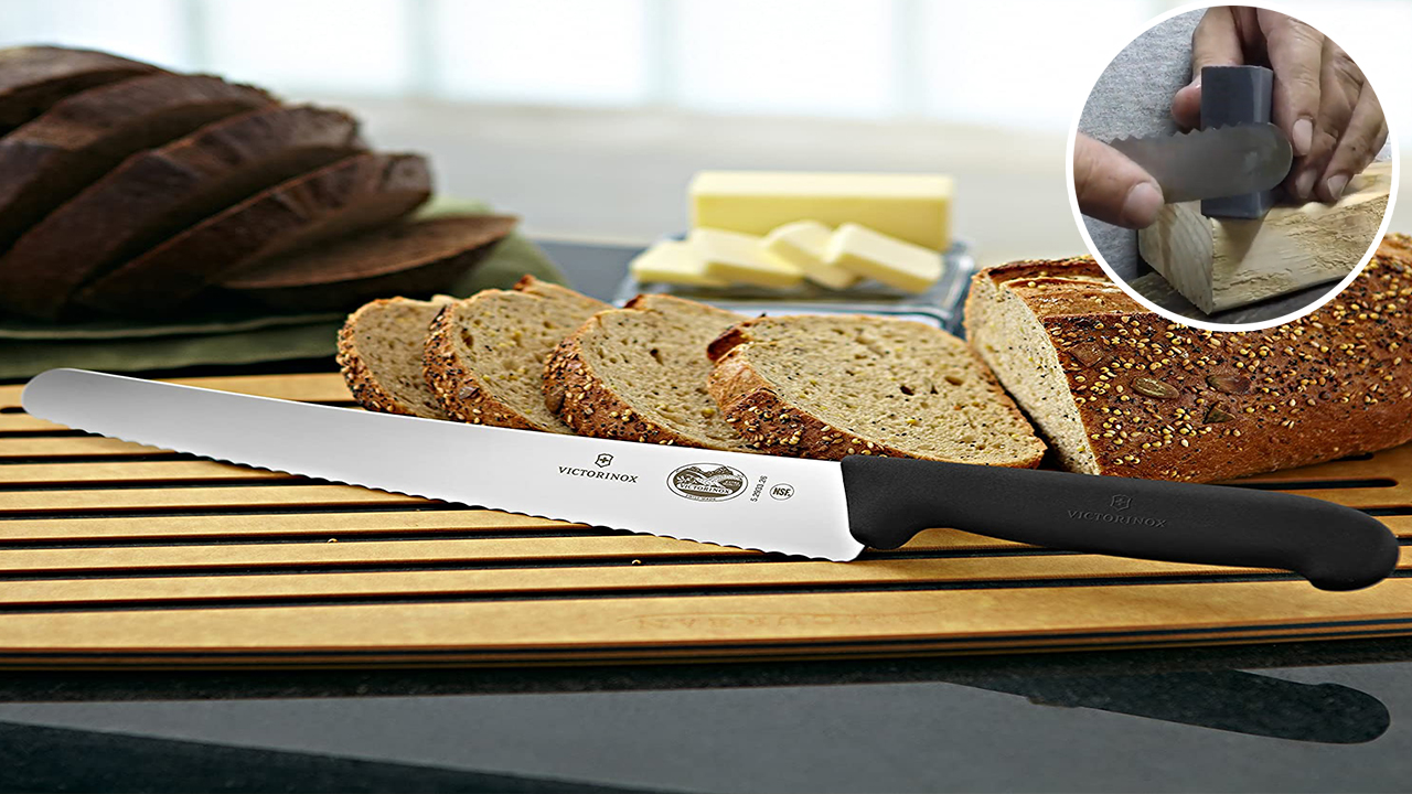 how to sharpen a bread knife